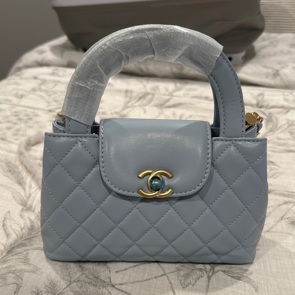 CHANEL style light blue kelly bag - Picture 1 of 5
